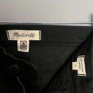 Madewell Black 10" High Rise Skinny Jeans